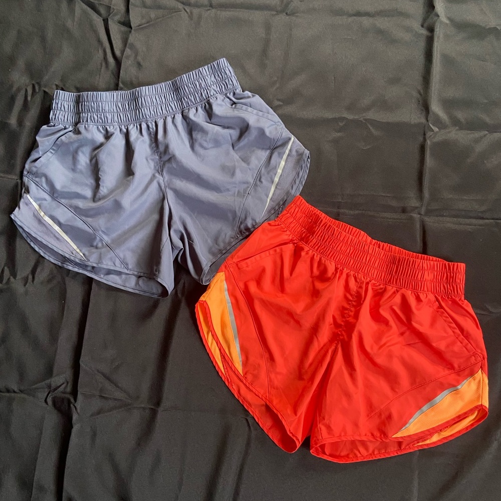 Set of athletic shorts.